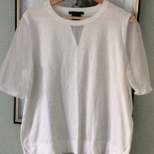 White top with sheer details